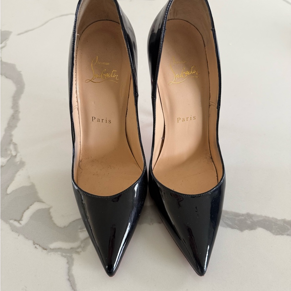 Black and Red Stiletto Heels - Picture 3 of 5